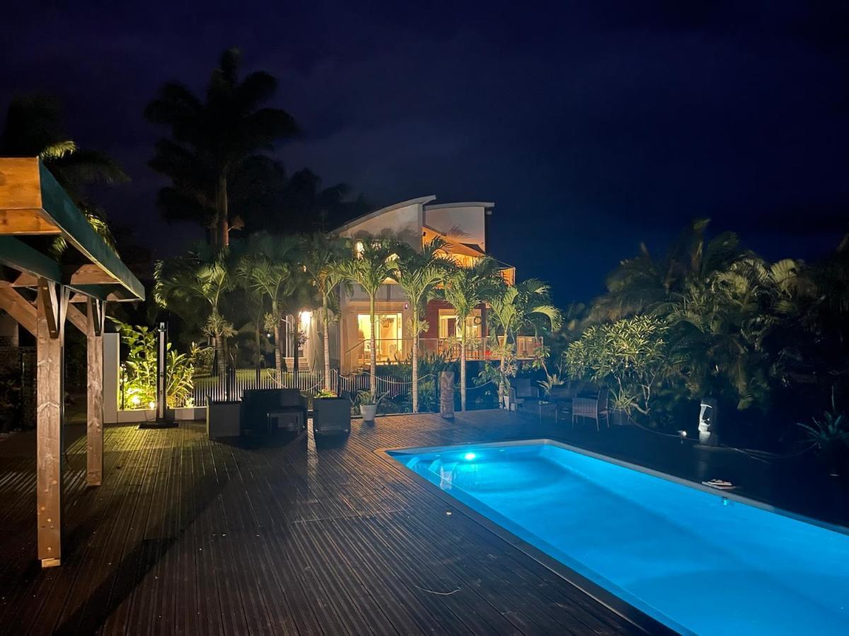 Grande Villa Au Calme - Vue Exceptionnelle - Climatisation - Piscine Sel Chauffee - Jardin Tropical Vincendo Экстерьер фото